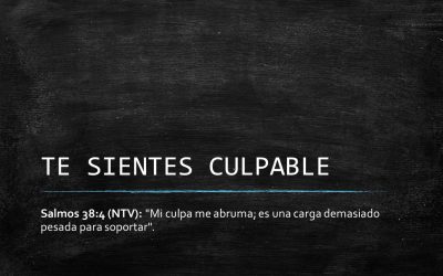 ¿Te sientes culpable?
